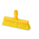 IGEAX SHORT BROOM, YELLOW, MEDIUM BRISTLE - Mabrook Hotel Supplies